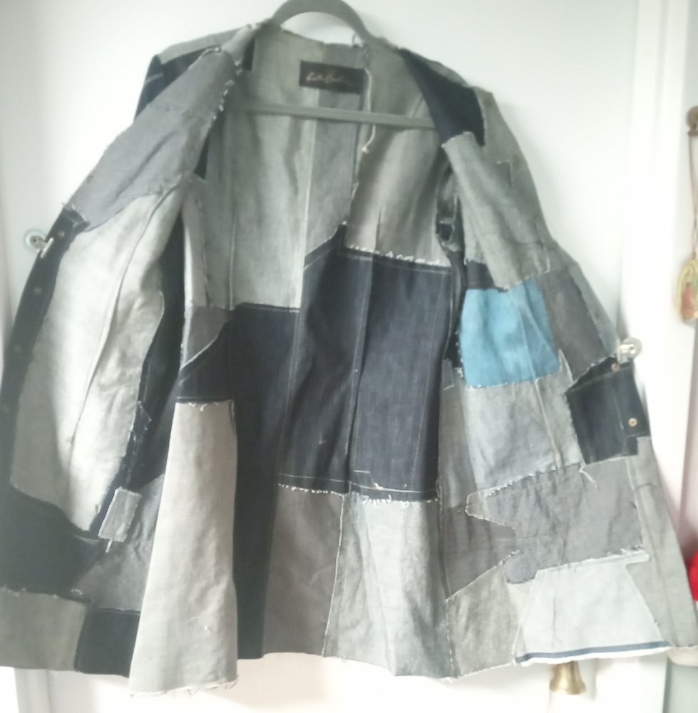 Kate Beak Denim Patchwork Duster Jacket - image 3
